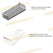 Торговый стеллаж с корзиной 2350*400*1000 - uralbiznesstroi.ru – Омск