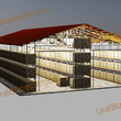 Быстровозводимый (Обшитый) склад 12000*25000*8000мм  3 яруса - uralbiznesstroi.ru – Омск