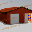 Быстровозводимый (Обшитый) склад 12000*25000*8000мм  3 яруса - uralbiznesstroi.ru – Омск