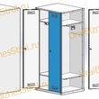 Шкаф гардеробный двухсекционный (Две двери) 1850*500*700 S-0,5мм - uralbiznesstroi.ru – Омск