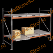 Стеллаж с выкатными платформами  3000*2700*1050 2 яруса 6 платформ - uralbiznesstroi.ru – Омск