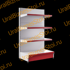 Торговый пристенный стеллаж 1950*400*1000 4 полки - uralbiznesstroi.ru – Омск