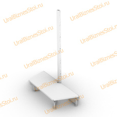 Торговые торцевые стеллажи 1950*300 1 полка - uralbiznesstroi.ru – Омск