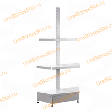 Торговые торцевые стеллажи 2350*500 3 полки - uralbiznesstroi.ru – Омск