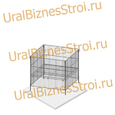 Корзина для распродаж усиленная, с регулируемым донышком 750х750х800 - uralbiznesstroi.ru – Омск