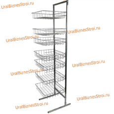 Стойка прикассовая 1800х600х450 , 7 корзин - uralbiznesstroi.ru – Омск