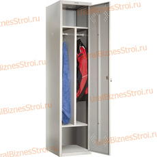 Шкаф гардеробный двухсекционный (1 дверь) 1850*500*400 S-0,8мм - uralbiznesstroi.ru – Омск