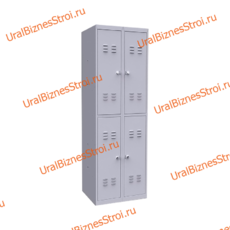 Шкаф гардеробный 4 секционный 4 двери 1850*500*800 S-0,8мм - uralbiznesstroi.ru – Омск