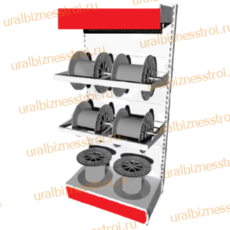 Торговый стеллаж для кабеля 1450*500*900 6 катушек - uralbiznesstroi.ru – Омск