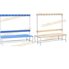 Скамья гардеробная 2стороння 450(1650)*700*2000 - uralbiznesstroi.ru – Омск