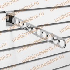 F 106 Кронштейн наклонный с 11-ю отверстиями, 400 мм., хром - uralbiznesstroi.ru – Омск