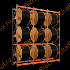 Прямые кабельные стеллажи на базе паллетных стеллажей - uralbiznesstroi.ru – Омск