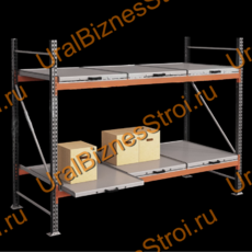 Стеллаж с выкатными платформами  2500*2700*1050 2 яруса 6 платформ - uralbiznesstroi.ru – Омск