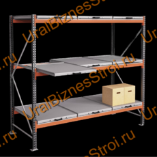 Стеллаж с выкатными платформами  2500*2700*1050 3 яруса 9 платформ - uralbiznesstroi.ru – Омск