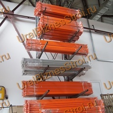 Стеллаж консольный двусторонний 3500x1270x2000 мм легкий 4 яруса - uralbiznesstroi.ru – Омск