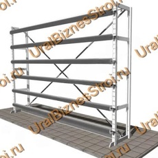 Стеллаж для линолеума 2000*3420*600 на 3 вала односторонний - uralbiznesstroi.ru – Омск