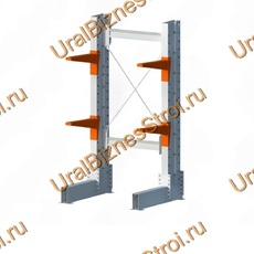 Стеллаж консольный односторонний 2000x1150x1070 мм тяжелый 3 яруса - uralbiznesstroi.ru – Омск