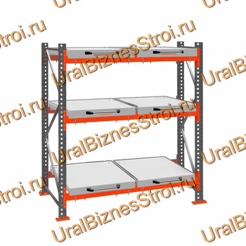 Стеллаж с выкатными платформами  2000*1800*1050 3 яруса 6 платформ - uralbiznesstroi.ru – Омск
