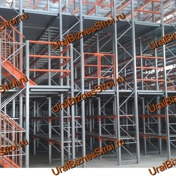 Мезонинный стеллаж 60м*32м 2 этажа 3840 м2 - uralbiznesstroi.ru – Омск