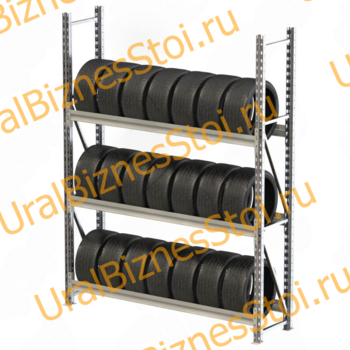 Стеллаж для колес, шин и дисков 2040x2000x400 мм - uralbiznesstroi.ru – Омск