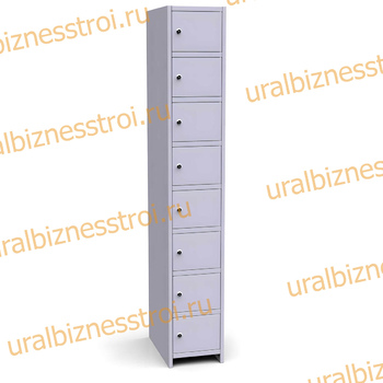  Шкаф сумочный разборный 300х500х1850 (ШхГхВ) 1х секционный 8-ячеечный S-0,6 мм (Основная секция) - uralbiznesstroi.ru – Омск