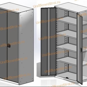 Шкаф архивный 1850*850*500 2-дверный - uralbiznesstroi.ru – Омск