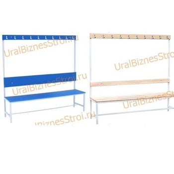 Скамья гардеробная 1стороння 450(1650)*375*2000 - uralbiznesstroi.ru – Омск