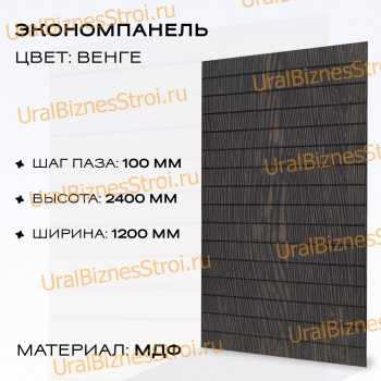 Экономпанель 1200*2400 венге (вертикально) - uralbiznesstroi.ru – Омск