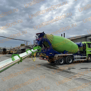 Аренда автобетоносмесителя с телескопическим гидролотоком 9 метров - uralbiznesstroi.ru – Омск