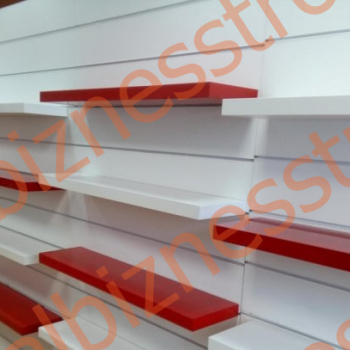 Полка ЛДСП/1200*200/(красная) - uralbiznesstroi.ru – Омск